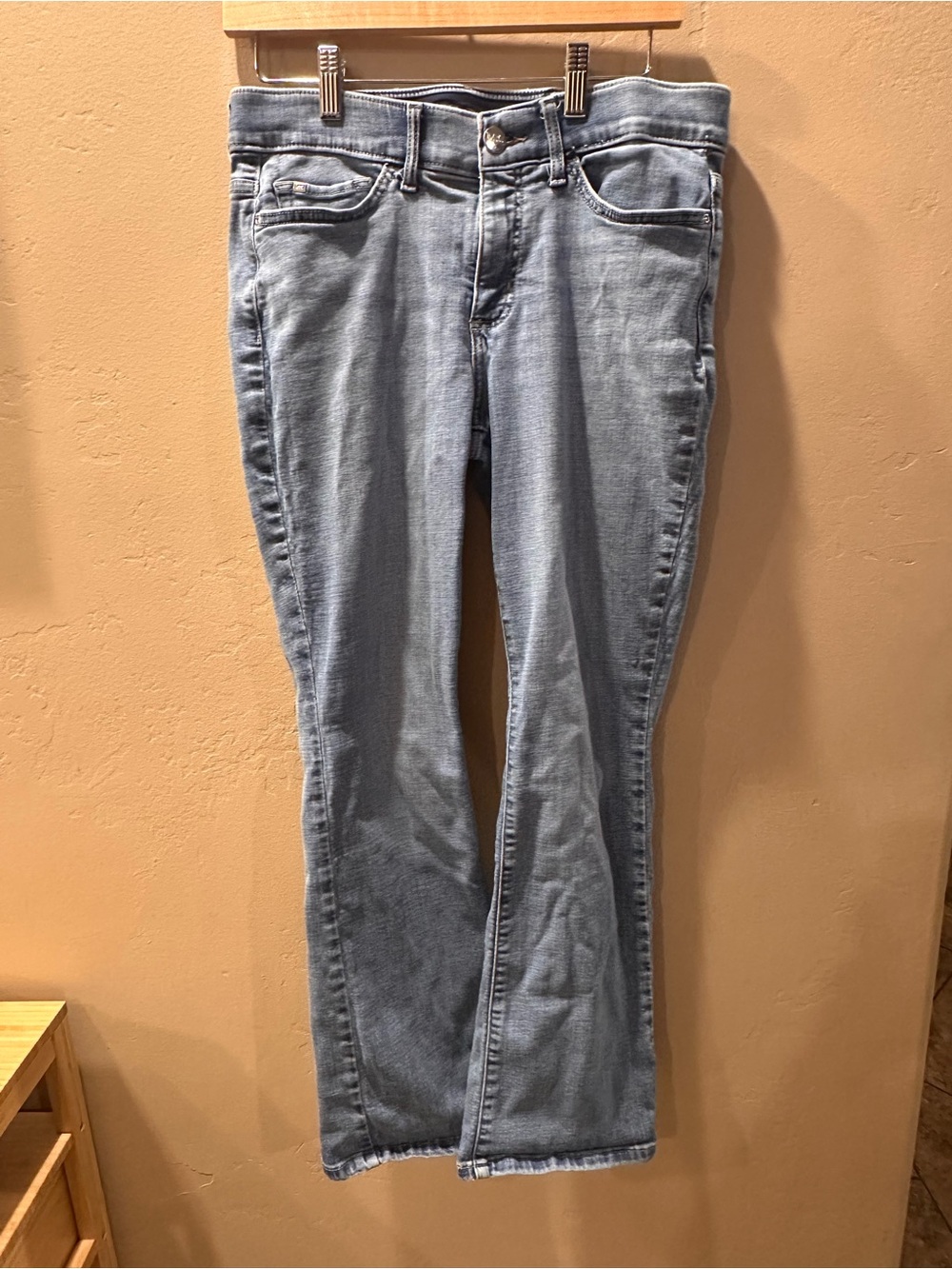 Lee Flex Motion Regular Fit Bootcut Jeans Light Wash Denim Comfort Waist 10S